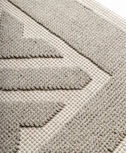 Mastro Raphael Neutrale Badematten|Baumwoll Teppich Rombi