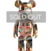 Medicom Toy Kunst Und Skulpturen|Bearbrick A.Warhol x Jean-Michel Basquiat #2