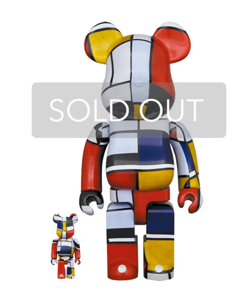 Medicom Toy Kunst Und Skulpturen|Bearbrick Piet Mondrian
