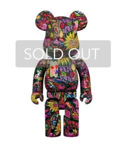 Medicom Toy Kunst Und Skulpturen|Bearbrick Psychedelic Paisley