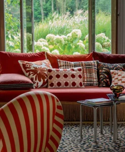 u00c9litis Kissen|Bedrucktes Leinenkissen Eve