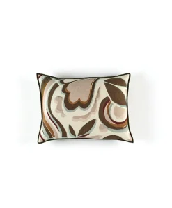 u00c9litis Kissen|Bedrucktes Leinenkissen Pop Flower