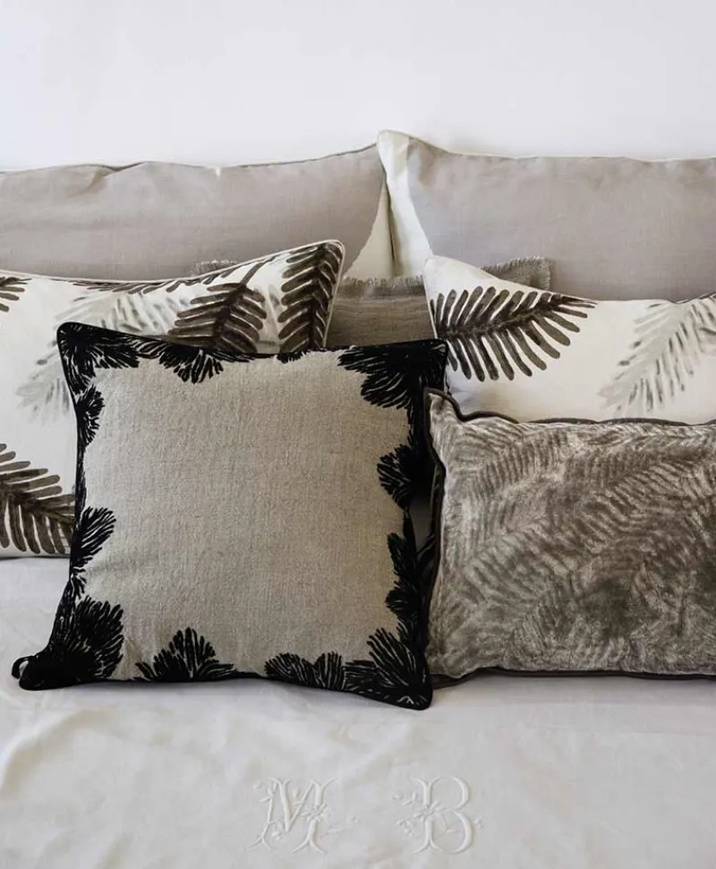 u00c9litis Kissen|Bedrucktes Leinenkissen Palma