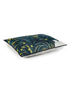 u00c9litis Kissen|Bedrucktes Samtkissen Oasis