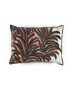 u00c9litis Kissen|Bedrucktes Samtkissen Oasis