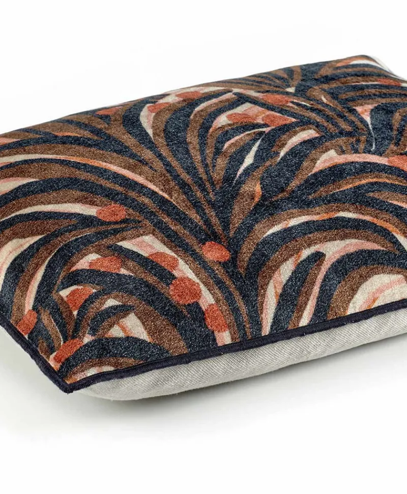 u00c9litis Kissen|Bedrucktes Samtkissen Oasis