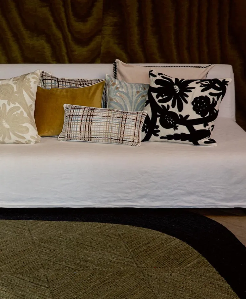 u00c9litis Kissen|Bedrucktes Seidenkissen Adam