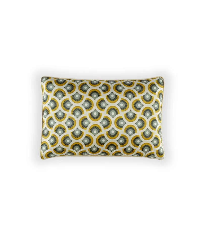 u00c9litis Kissen|Bedrucktes Seidenkissen Louisa