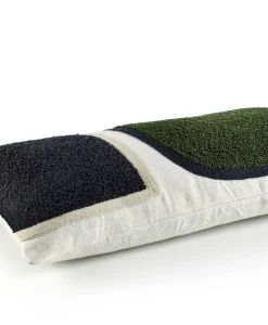 u00c9litis Kissen|Besticktes Leinenkissen Brocéliande