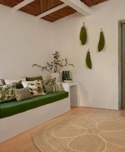 u00c9litis Kissen|Besticktes Leinenkissen Cristobal