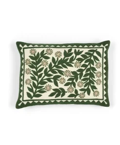 u00c9litis Kissen|Besticktes Leinenkissen Canopée