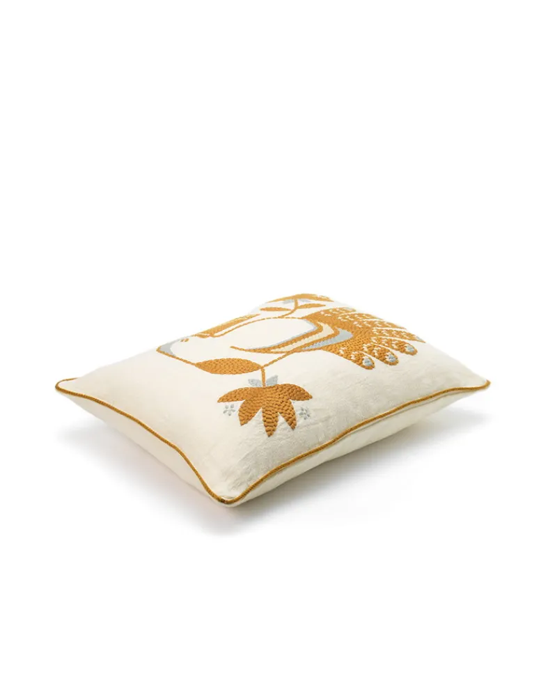 u00c9litis Kissen|Besticktes Leinenkissen Cristobal