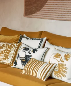 u00c9litis Kissen|Besticktes Leinenkissen Cristobal