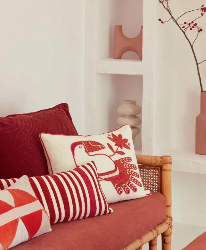 u00c9litis Kissen|Besticktes Leinenkissen Cristobal