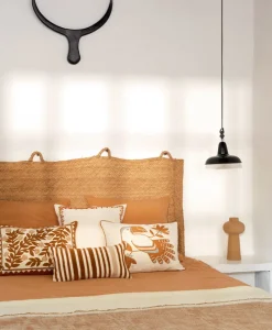 u00c9litis Kissen|Besticktes Leinenkissen Canopée