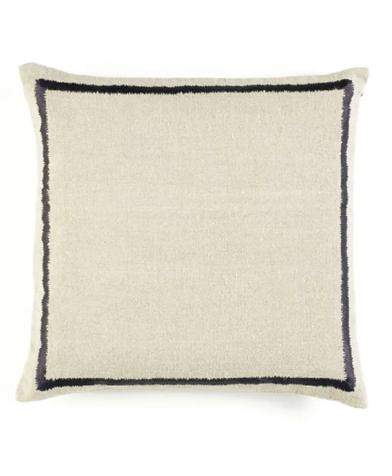 u00c9litis Kissen|Besticktes Leinenkissen Kea