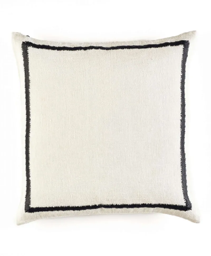 u00c9litis Kissen|Besticktes Leinenkissen Kea