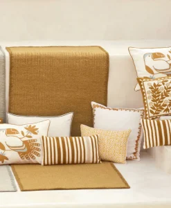 u00c9litis Kissen|Besticktes Leinenkissen Maya