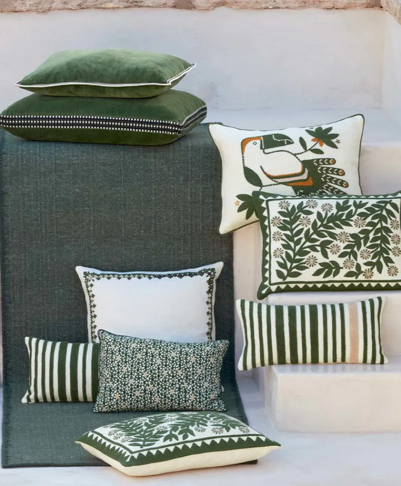 u00c9litis Kissen|Besticktes Leinenkissen Monterrey