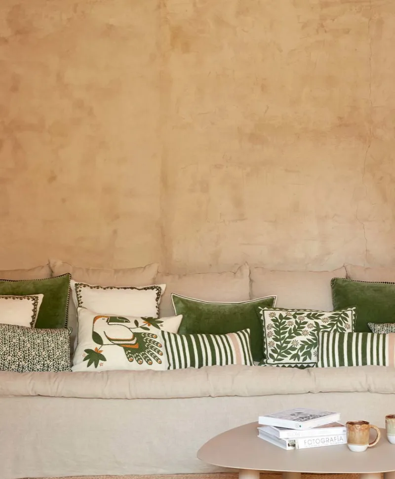 u00c9litis Kissen|Besticktes Leinenkissen Monterrey