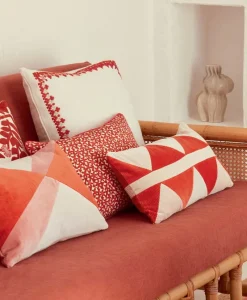 u00c9litis Kissen|Besticktes Leinenkissen Maya