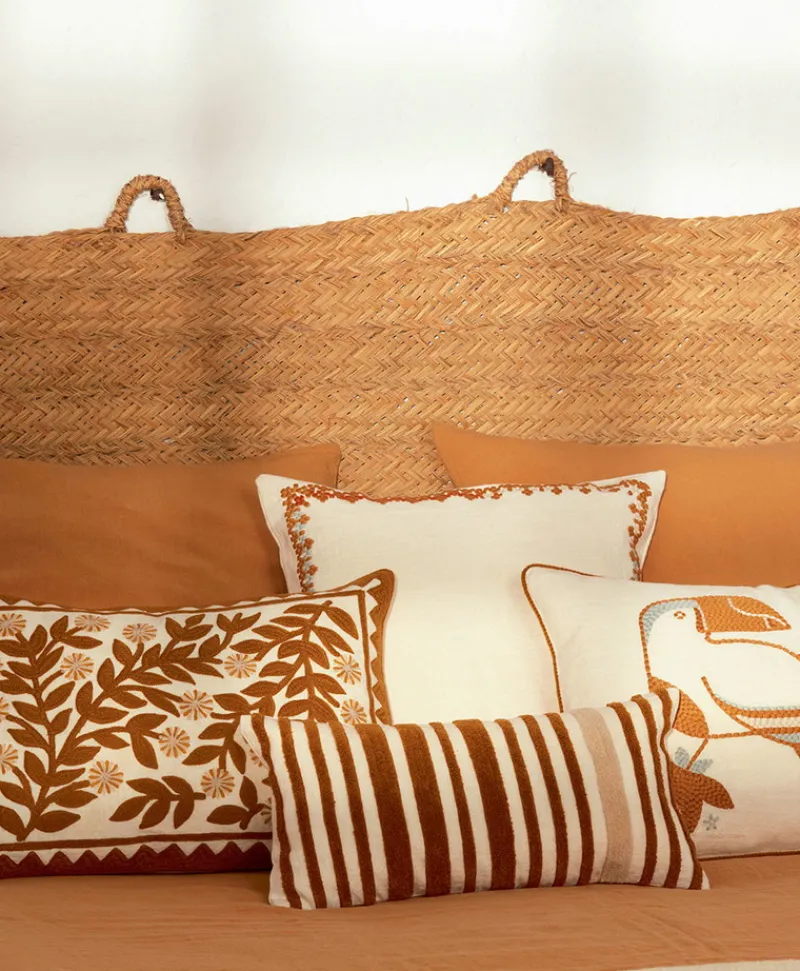 u00c9litis Kissen|Besticktes Leinenkissen Monterrey