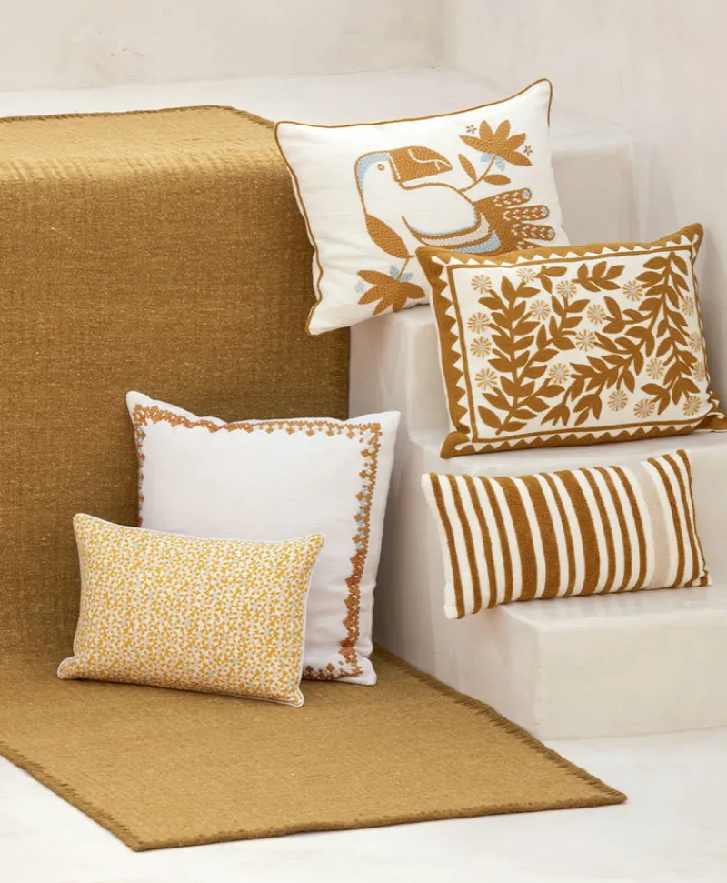 u00c9litis Kissen|Besticktes Leinenkissen Monterrey