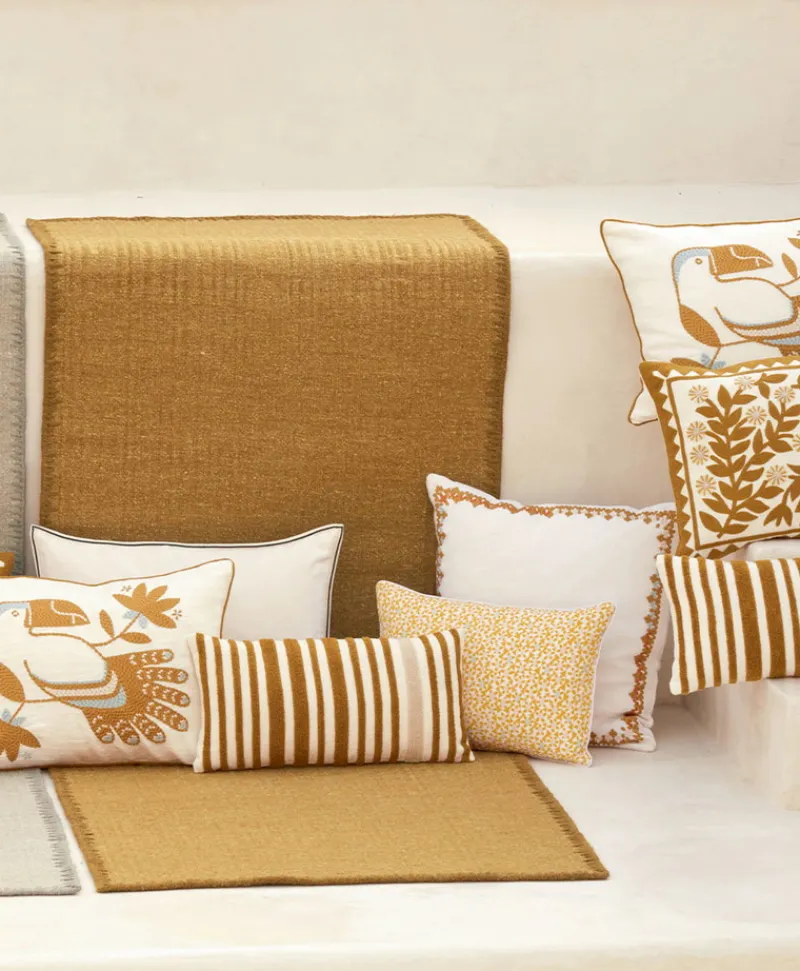 u00c9litis Kissen|Besticktes Leinenkissen Monterrey