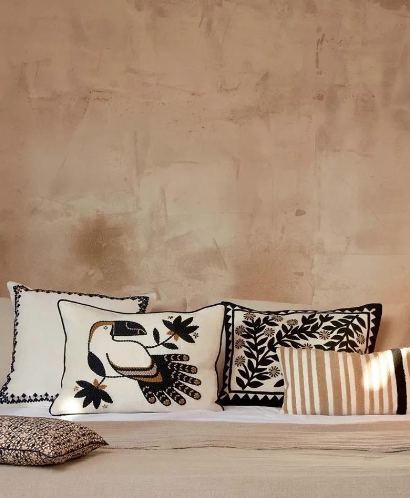 u00c9litis Kissen|Besticktes Leinenkissen Monterrey