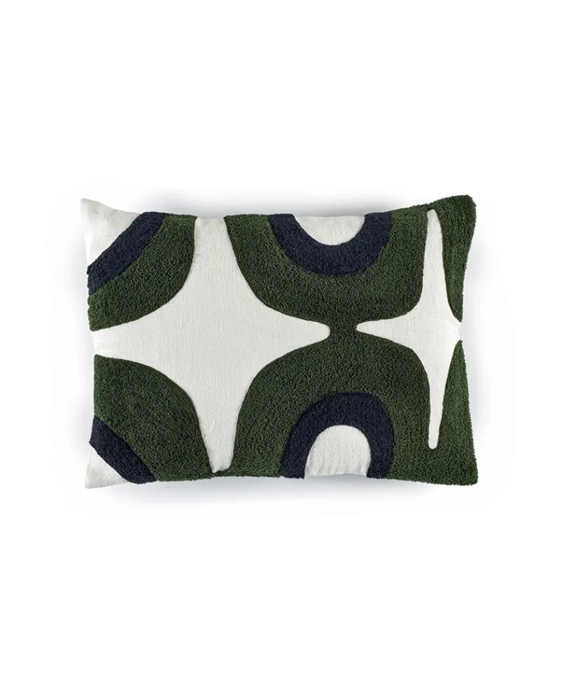 u00c9litis Kissen|Besticktes Leinenkissen Nirvana