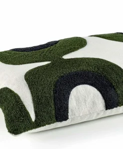 u00c9litis Kissen|Besticktes Leinenkissen Nirvana