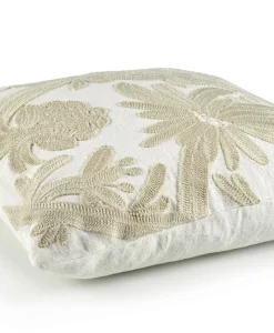 u00c9litis Kissen|Besticktes Leinenkissen Paradis