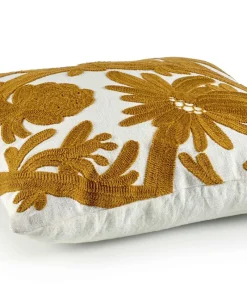 u00c9litis Kissen|Besticktes Leinenkissen Paradis