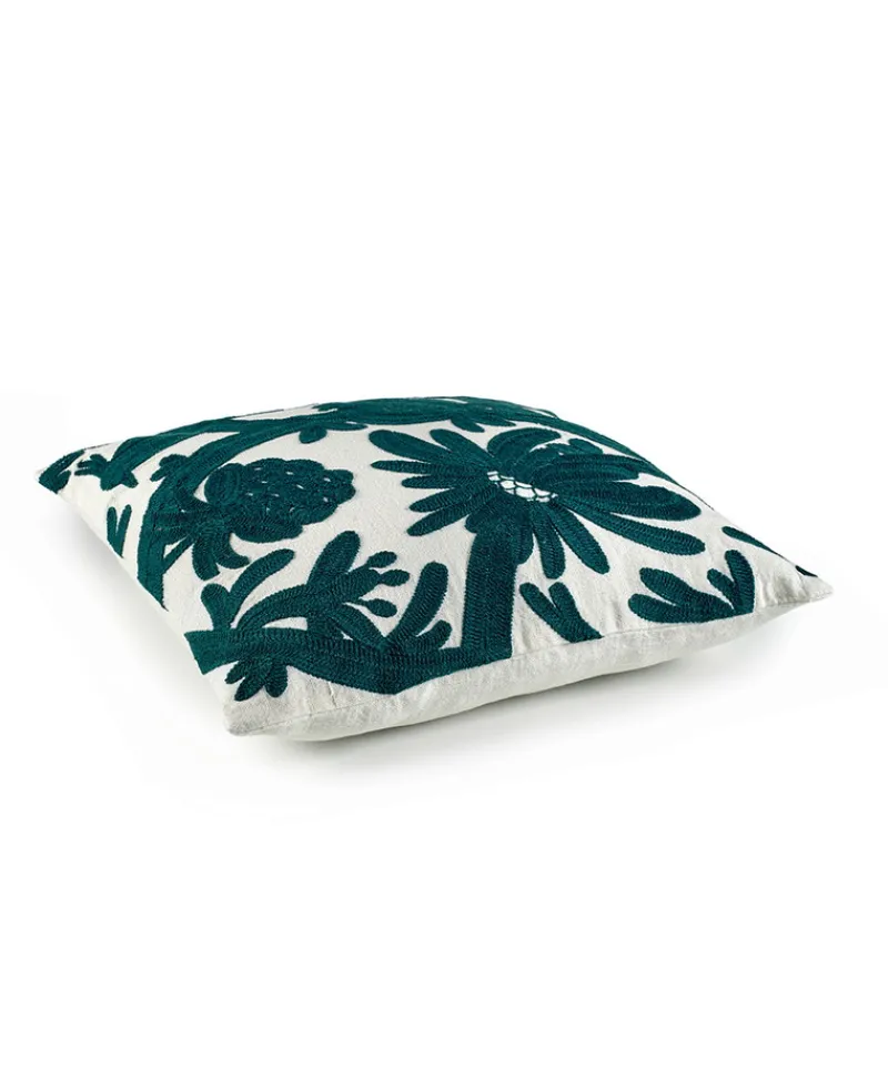 u00c9litis Kissen|Besticktes Leinenkissen Paradis