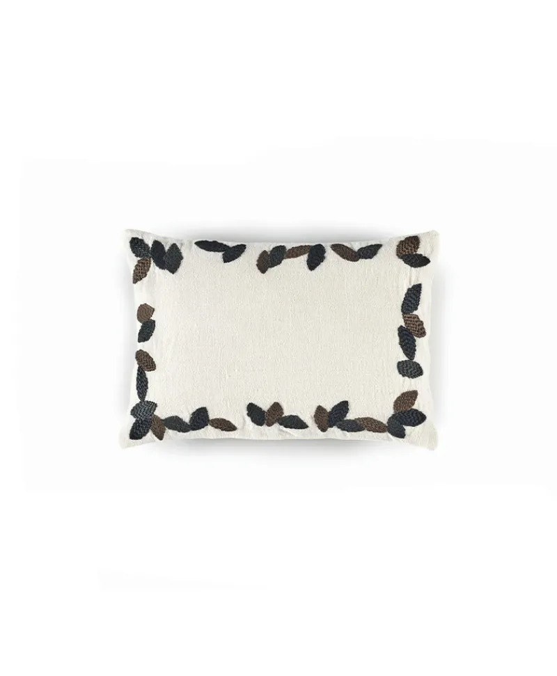u00c9litis Kissen|Besticktes Leinenkissen Sherwood