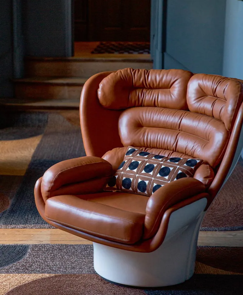 u00c9litis Kissen|Besticktes Leinenkissen Samsara