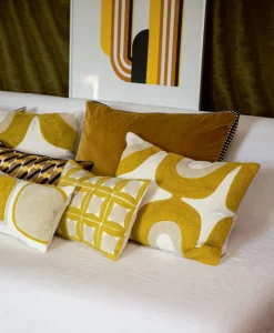 u00c9litis Kissen|Besticktes Leinenkissen Samsara