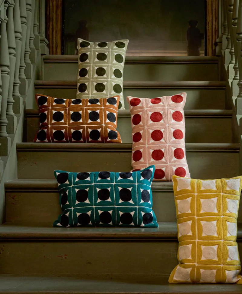 u00c9litis Kissen|Besticktes Leinenkissen Samsara