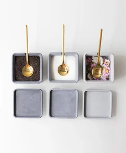 Formpoet Dosen Und Boxen|Küchenutensilien|Beton Zuckerdose mit Löffel