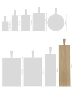 Raumgestalt Schneidebretter|Brett mit Griff aus Eiche