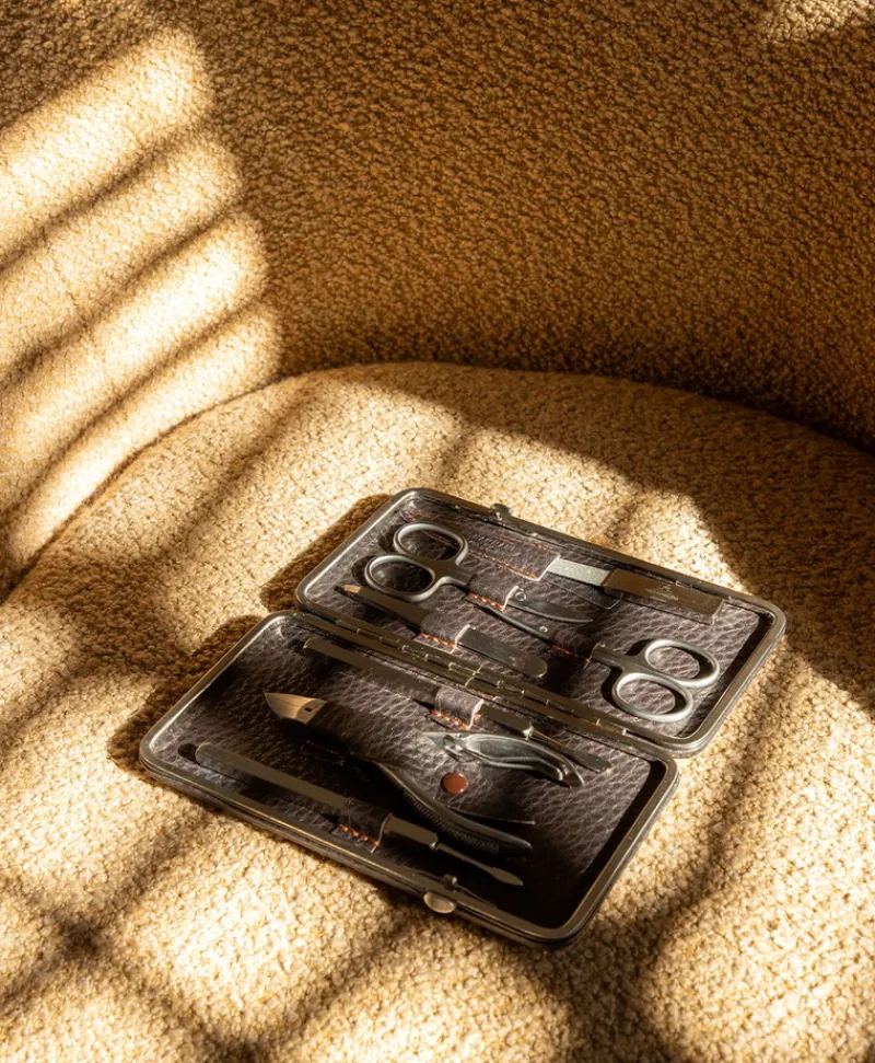 F. HAMMANN Reiseaccessoires|Maniküre Etuis|Chervo Manicure Frame L – Maniküre-Etui Chervo Kalbleder