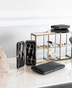 F. HAMMANN Reiseaccessoires|Chervo Rasierset Kalbleder – Eschenburg Bestecke