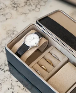 F. HAMMANN Reiseaccessoires|Schmuckaufbewahrung|Chervo Reise Schmuck- und Uhrenbox aus Kalbleder