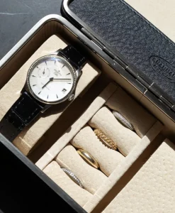 F. HAMMANN Reiseaccessoires|Schmuckaufbewahrung|Chervo Reise Schmuck- und Uhrenbox aus Kalbleder