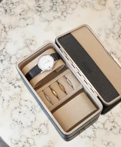 F. HAMMANN Reiseaccessoires|Schmuckaufbewahrung|Chervo Reise Schmuck- und Uhrenbox aus Kalbleder
