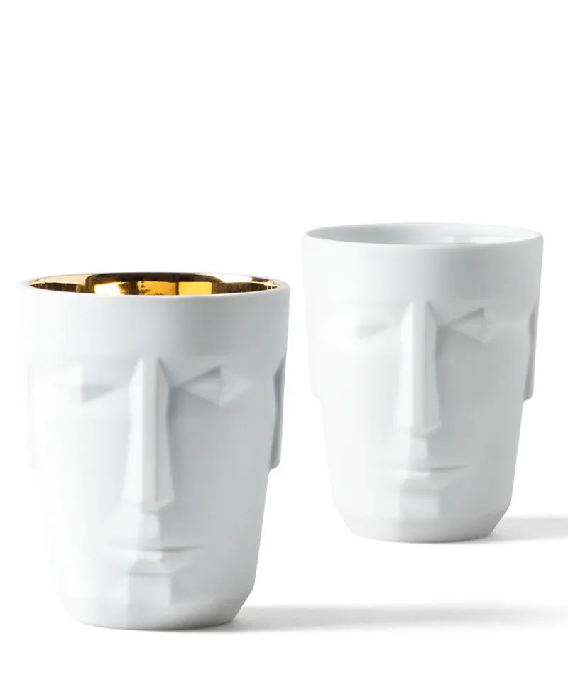 Sieger by Fu00fcrstenberg Bier-, Champagner- Und Cocktailbecher|Porzellan|Cocktailbecher Prometheus mit 24k Vergoldung