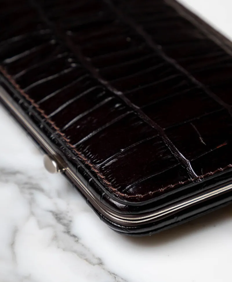 F. HAMMANN Reiseaccessoires|Maniküre Etuis|Croc Cowhide Manicure Frame L – Maniküre-Etui Kroko Kalbleder