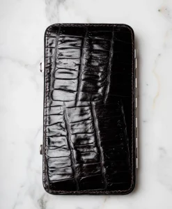 F. HAMMANN Reiseaccessoires|Maniküre Etuis|Croc Cowhide Manicure Frame L – Maniküre-Etui Kroko Kalbleder