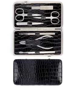 F. HAMMANN Reiseaccessoires|Maniküre Etuis|Croc Cowhide Manicure Frame L – Maniküre-Etui Kroko Kalbleder