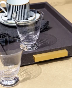 GioBagnara Tabletts|Deco Tray aus Kalbsleder